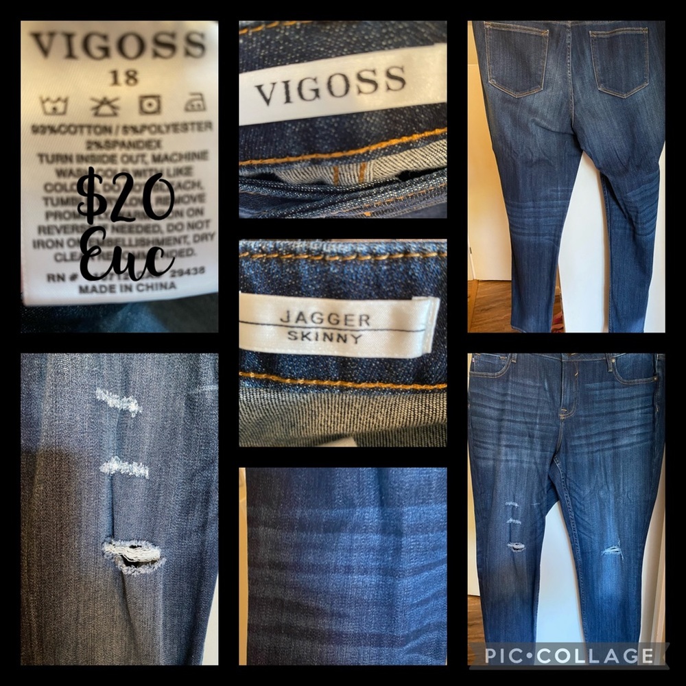 Vigoss sz 18 jeans EUC
